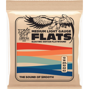 Ernie Ball 2582 Flatwound Medium Light